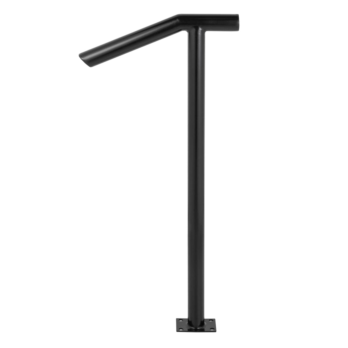 Black Steel Railing 330LBS Capacity Metal Handrails Q800483