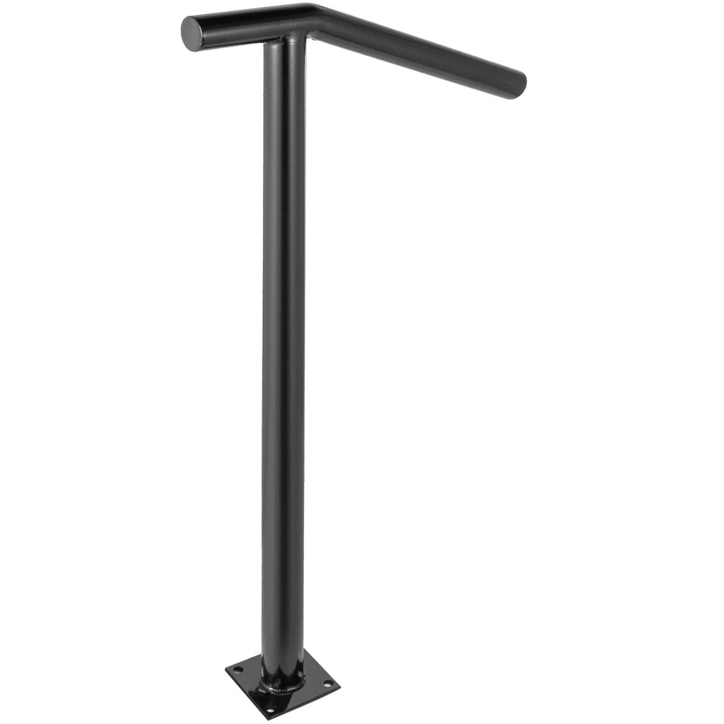 Black Steel Railing 330LBS Capacity Metal Handrails Q800483