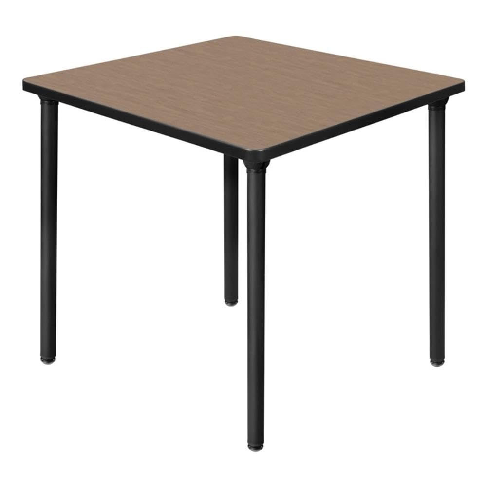 Square Folding Table with Black Tubular Steel Legs K53692