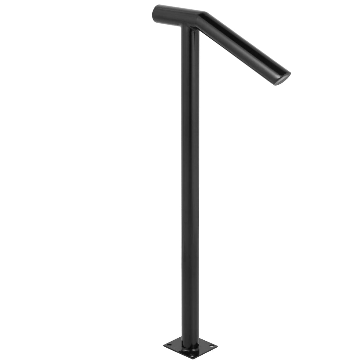 Black Steel Railing 330LBS Capacity Metal Handrails Q800483