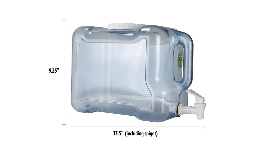 BPA Free 2 Gallon Refrigerator Bottle with Spigot and Integrated Handle I532230