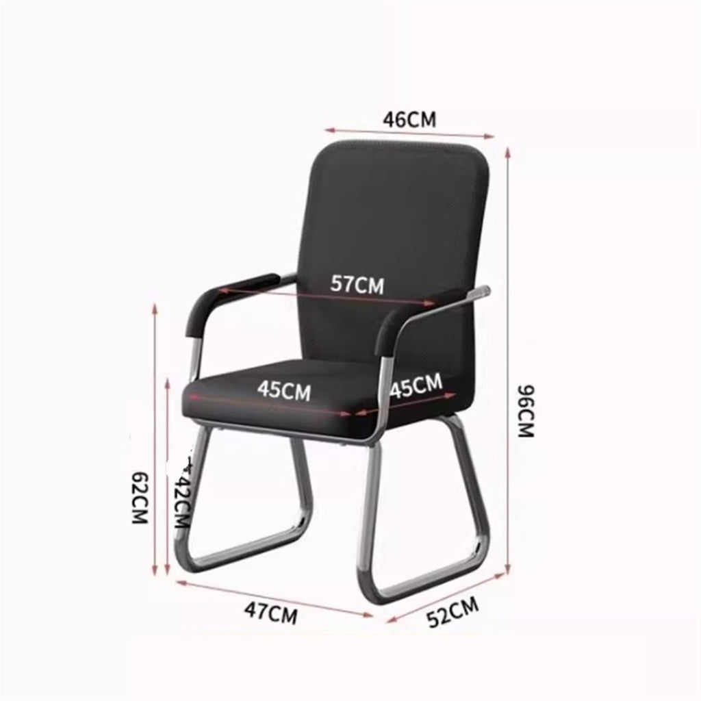 Breathable Mesh Office Chair with Armrests and Chrome Plated Metal Frame N1130