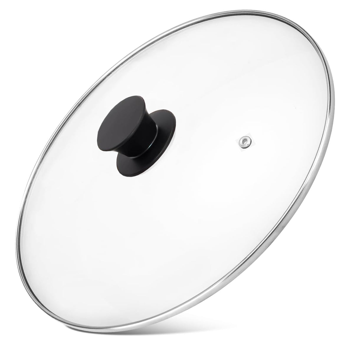 12 Inch Tempered Glass Pan Lid with Silicone Handle S26014