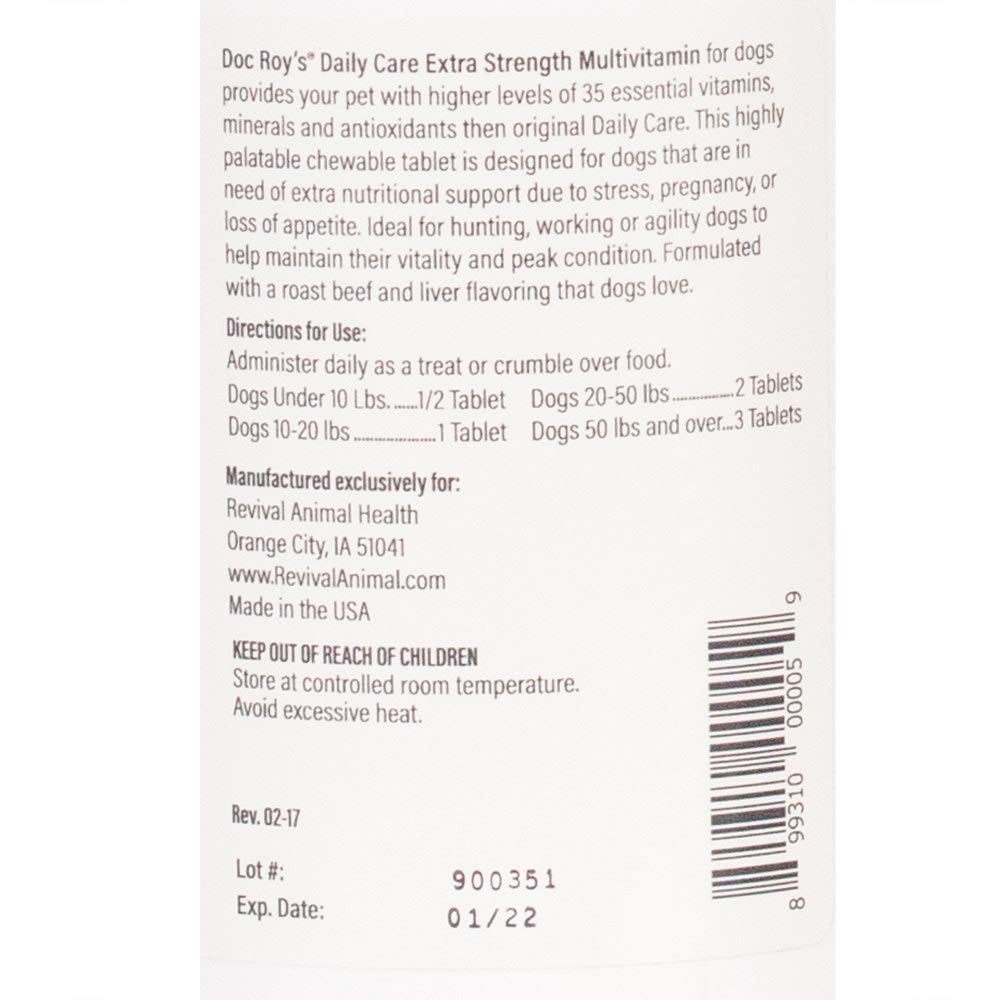 Canine Multivitamin Tablets for Dogs, 180ct C704695