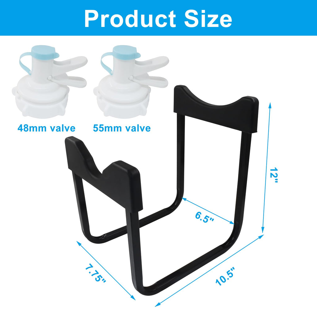 5 Gallon Water Jug Stand Black 12 Inches Height K1819