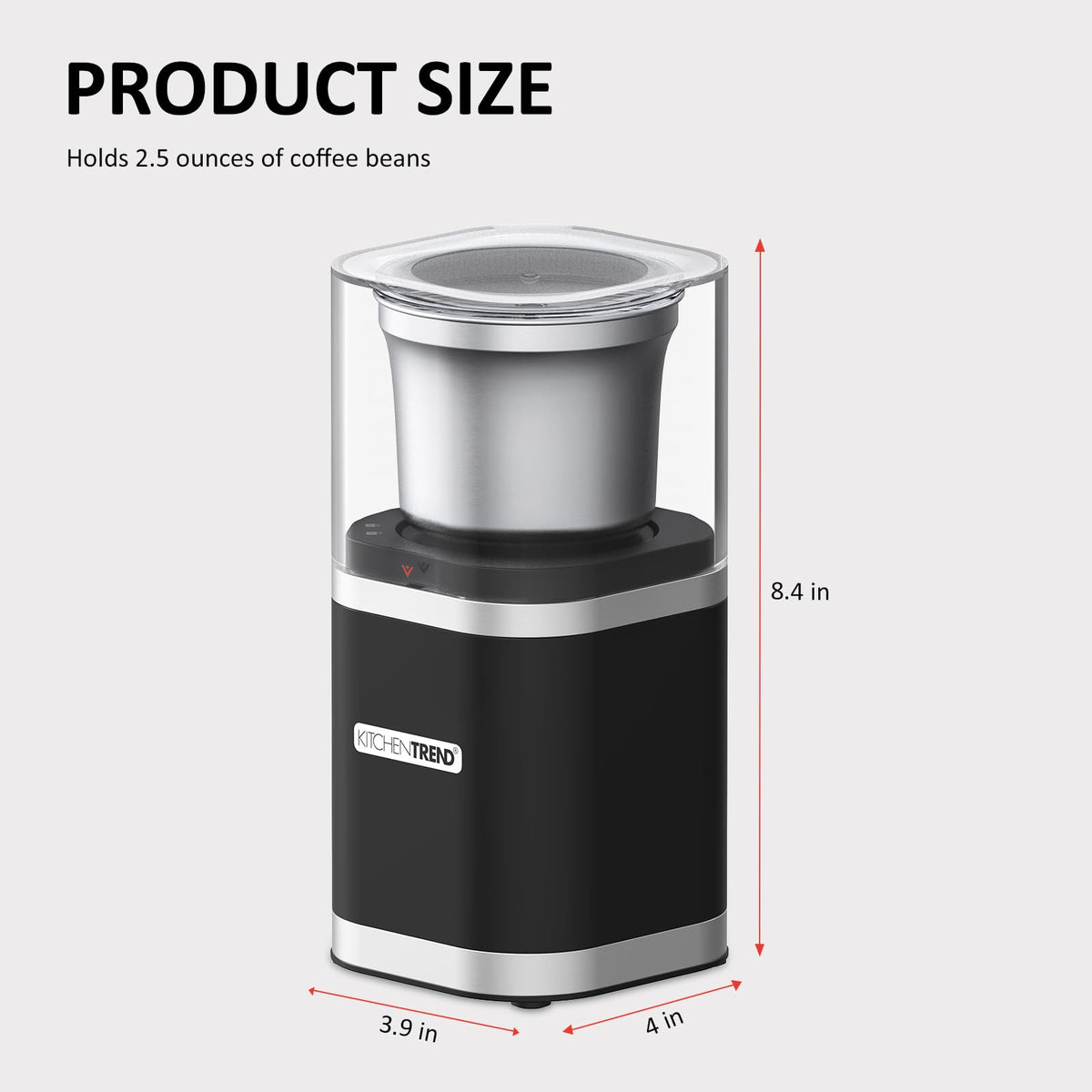 Electric Coffee Bean Grinder with Removable Stainless Steel Bowl I988