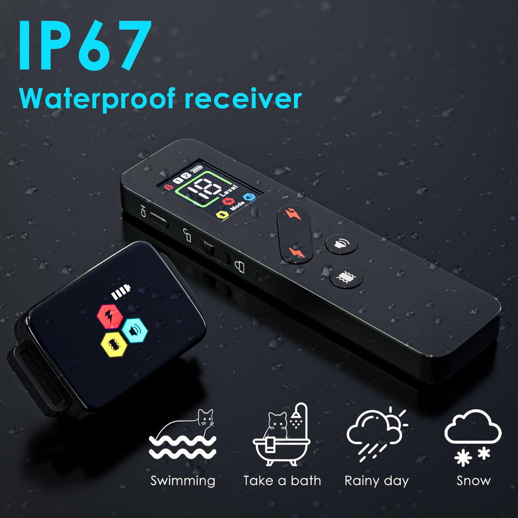 Remote Electric Cat Training Collar 3300FT IP67 Waterproof K866988
