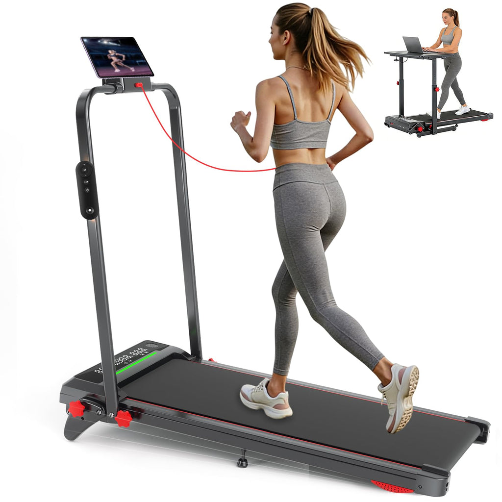 Foldable Treadmill with Incline and Handle Bar J77660