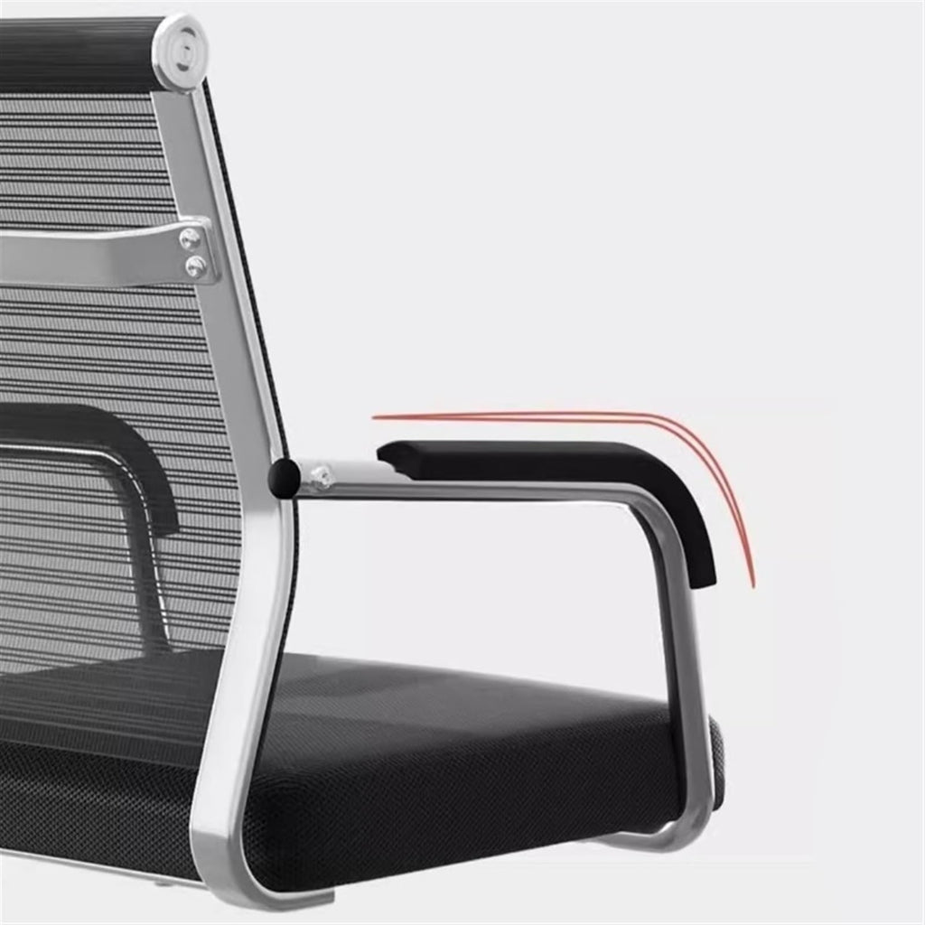 Breathable Mesh Office Chair with Armrests and Chrome Plated Metal Frame N1130