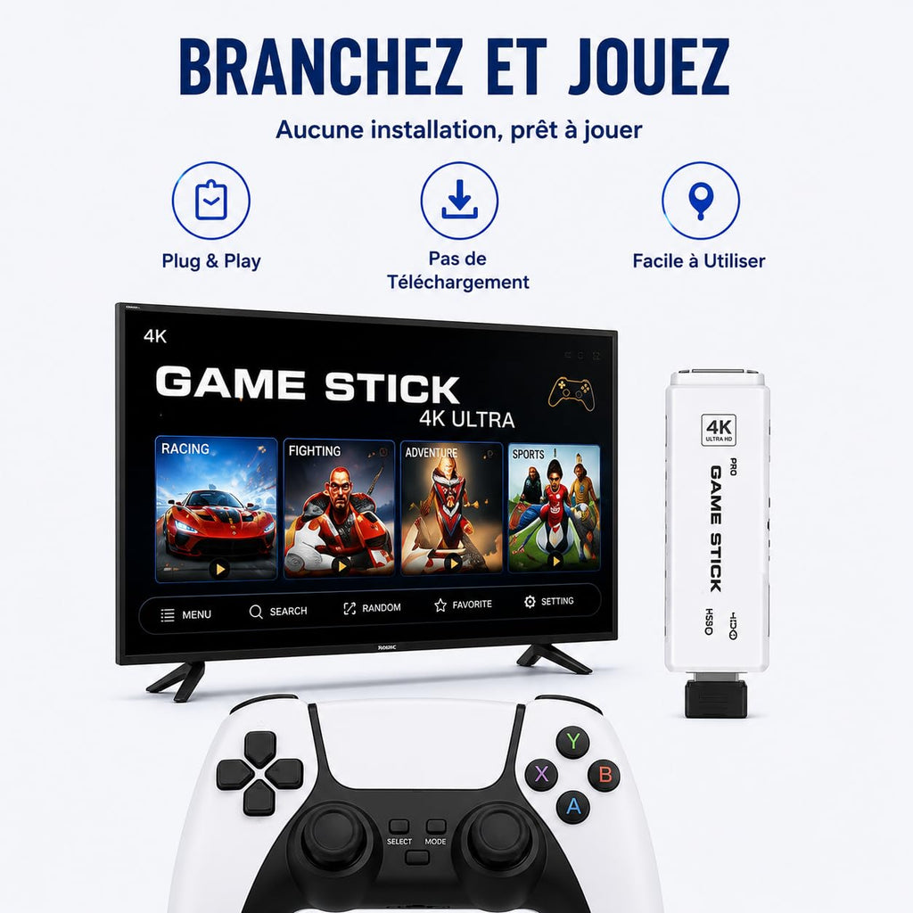 Retro Gaming Console 4K HDMI with 20,000+ Built-in Classic Video Games B558240