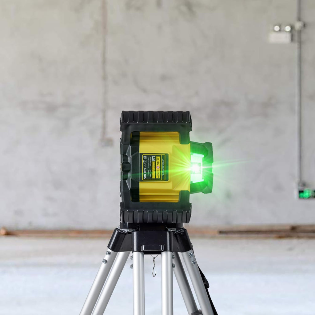 Green Self-Leveling Rotary Laser Level Kit with Tripod O4935