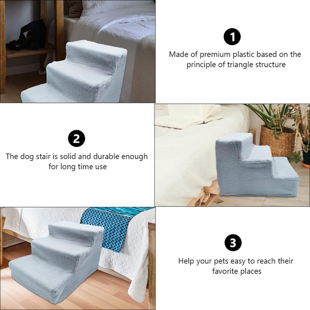 Gray Non-Slip Pet Stairs G31981
