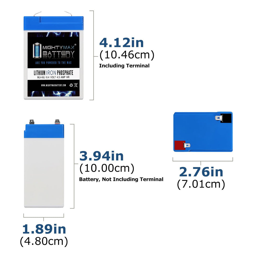 6V 4.5AH Lithium Replacement Battery B74350