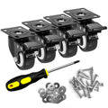 2" Caster Wheels Set of 4 with Brake O107675