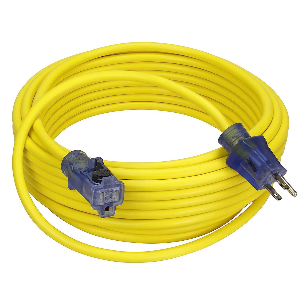 50ft Yellow Outdoor Extension Cord & Cord Storage Reel U253853