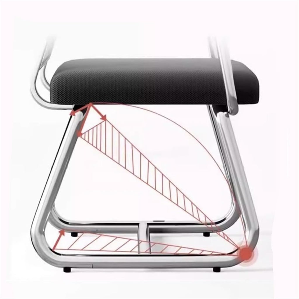 Breathable Mesh Office Chair with Armrests and Chrome Plated Metal Frame N1130