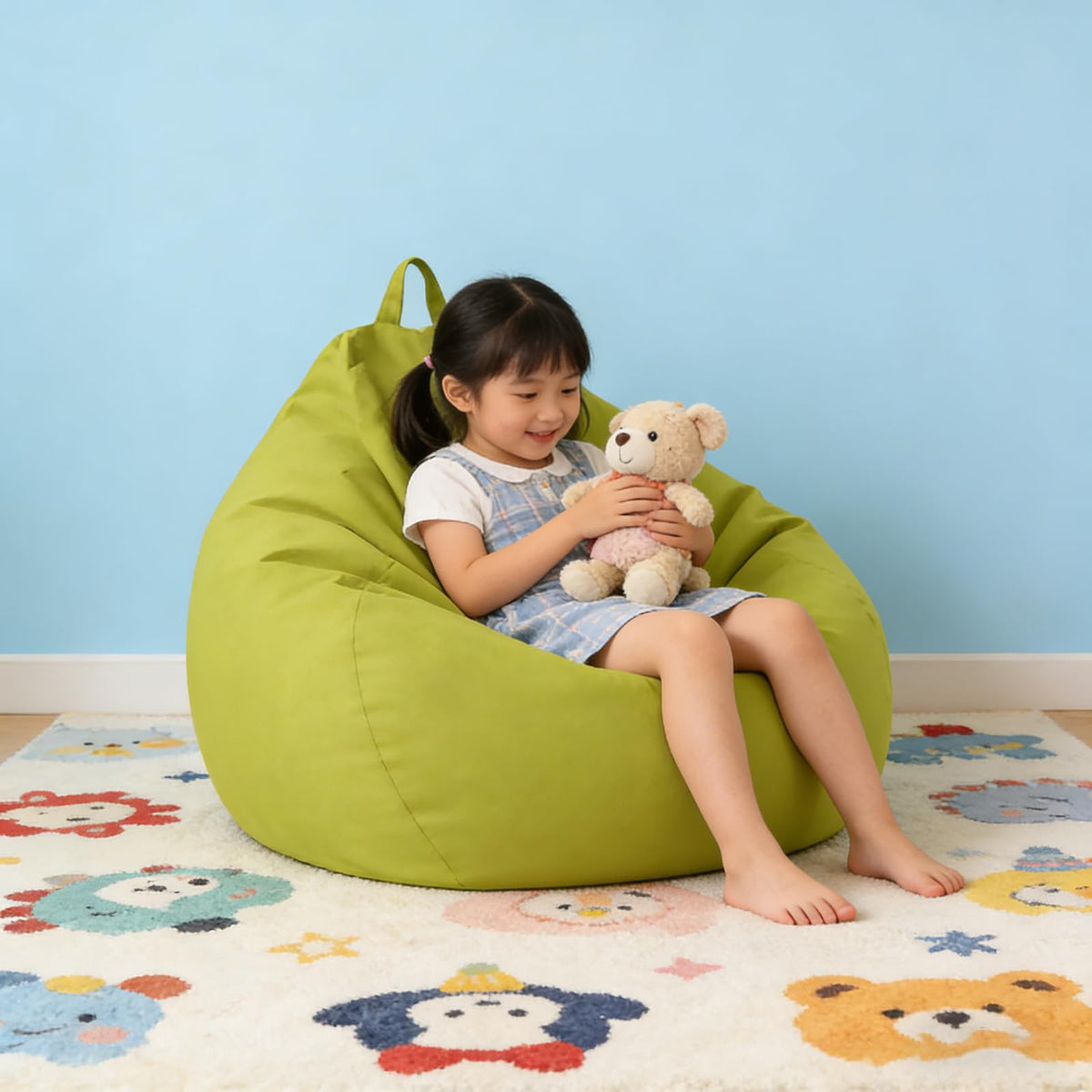 Yellow XL Bean Bag Chair Cover U6170