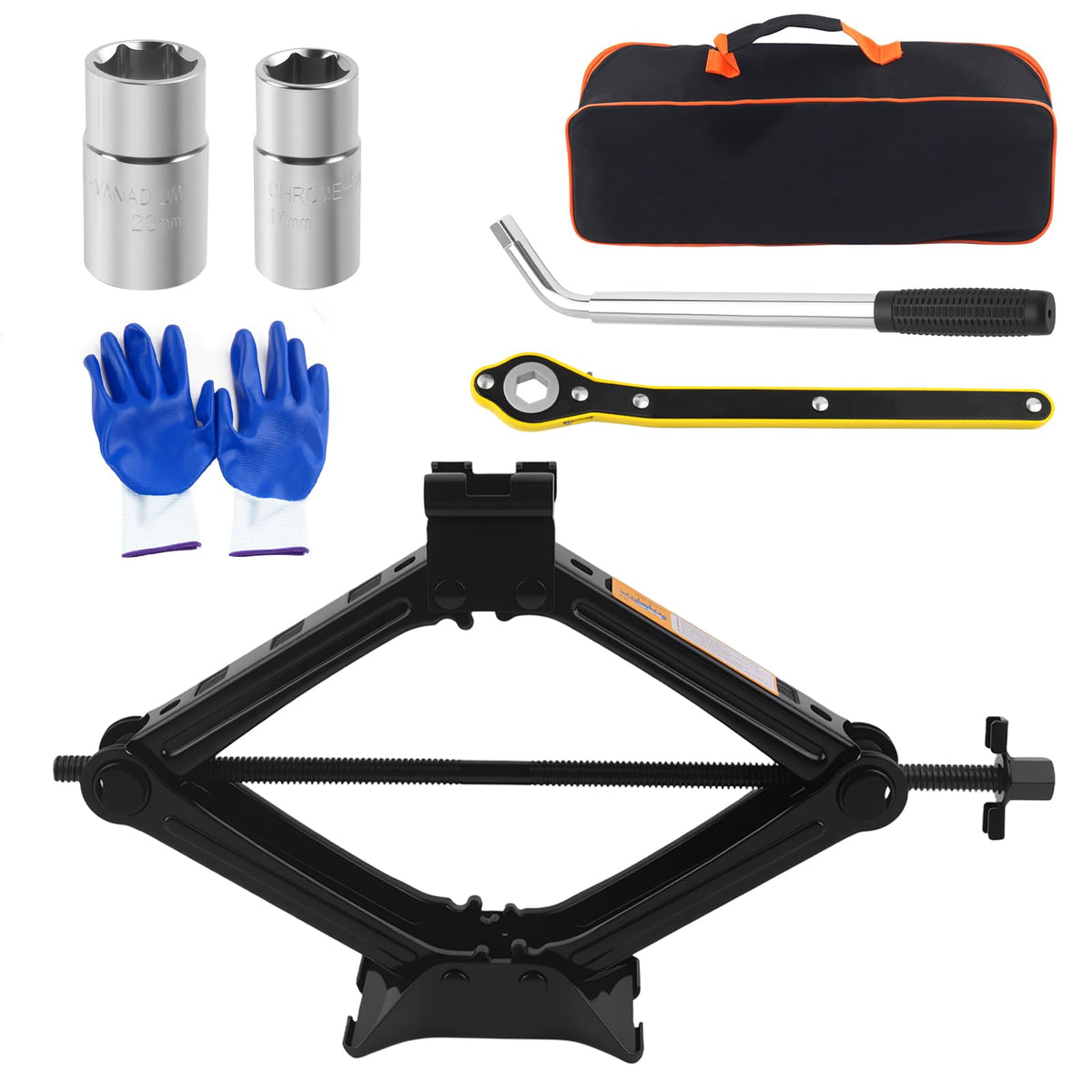 2 Ton Heavy Duty Scissor Jack Set L46934