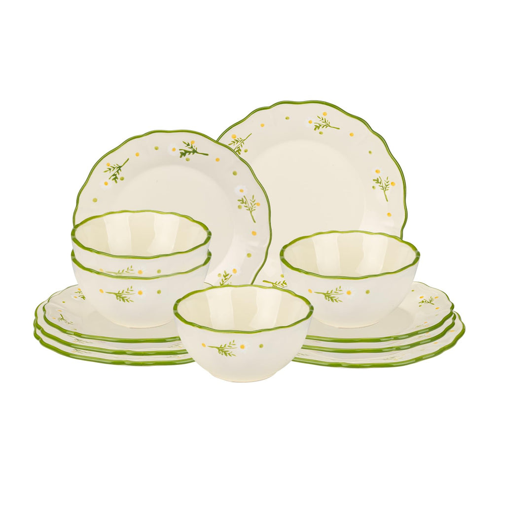 12-Piece Hand-painted Ceramic Dinnerware Set H76344