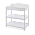 White Baby Changing Table with Pad & Storage Shelves C3740