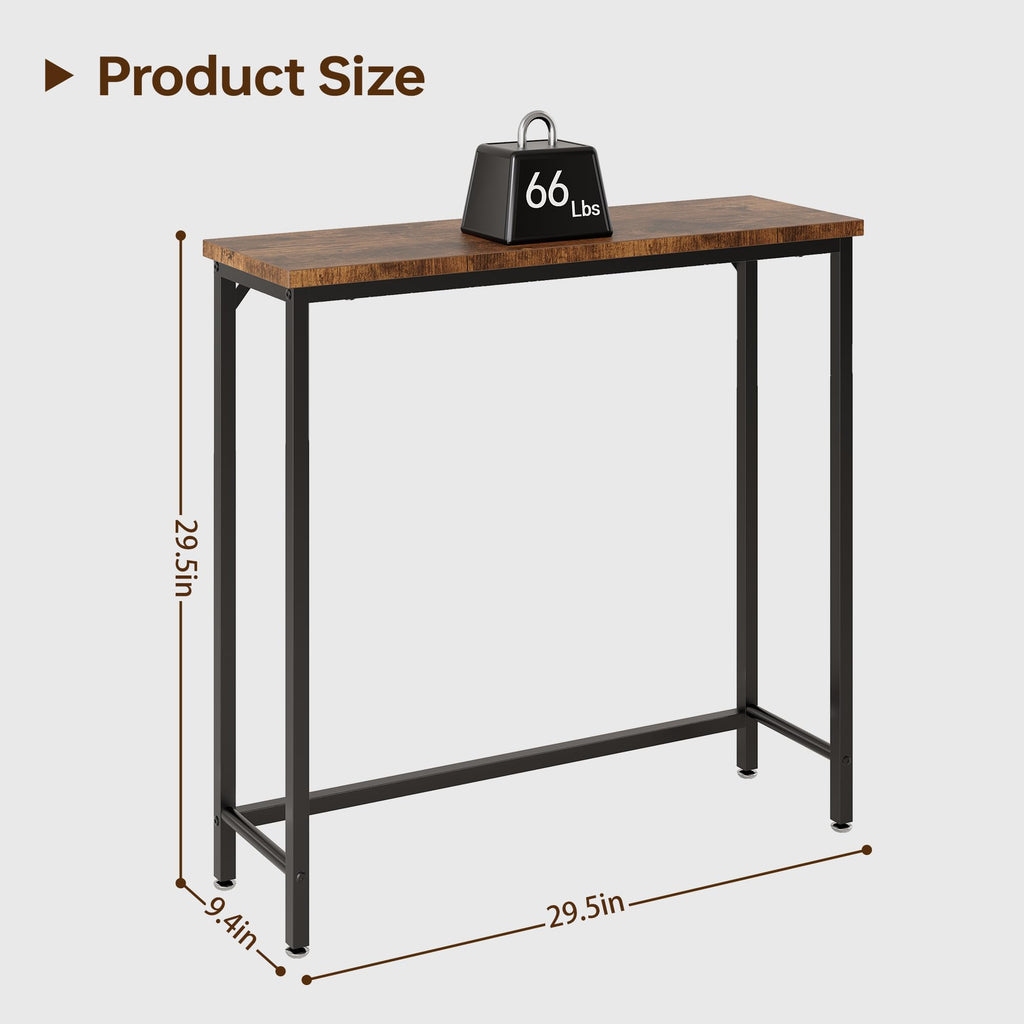 Brown Narrow Console Table S8012