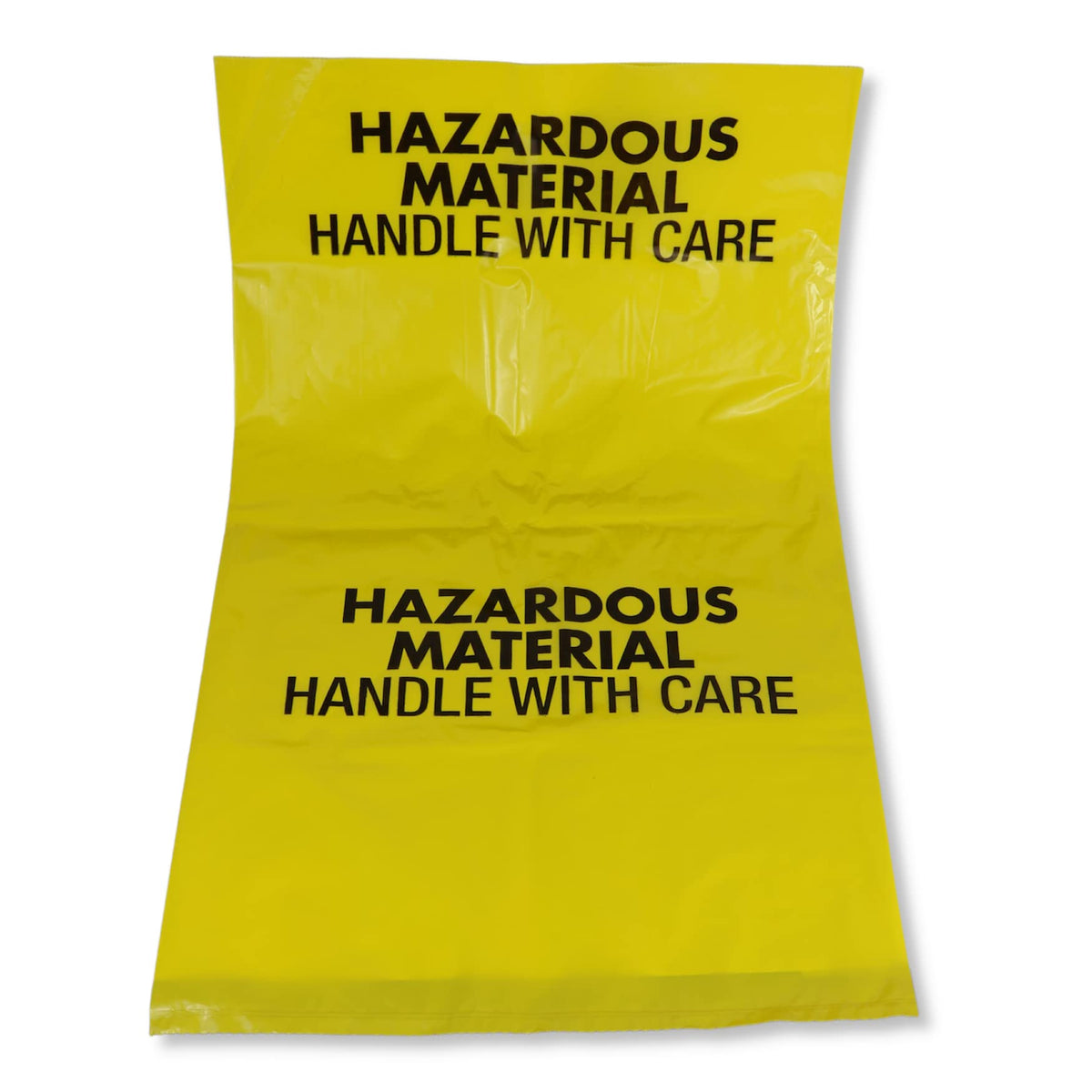 10-Gallon Hazardous Waste Bags 24 Pack Yellow 4 mil A250741