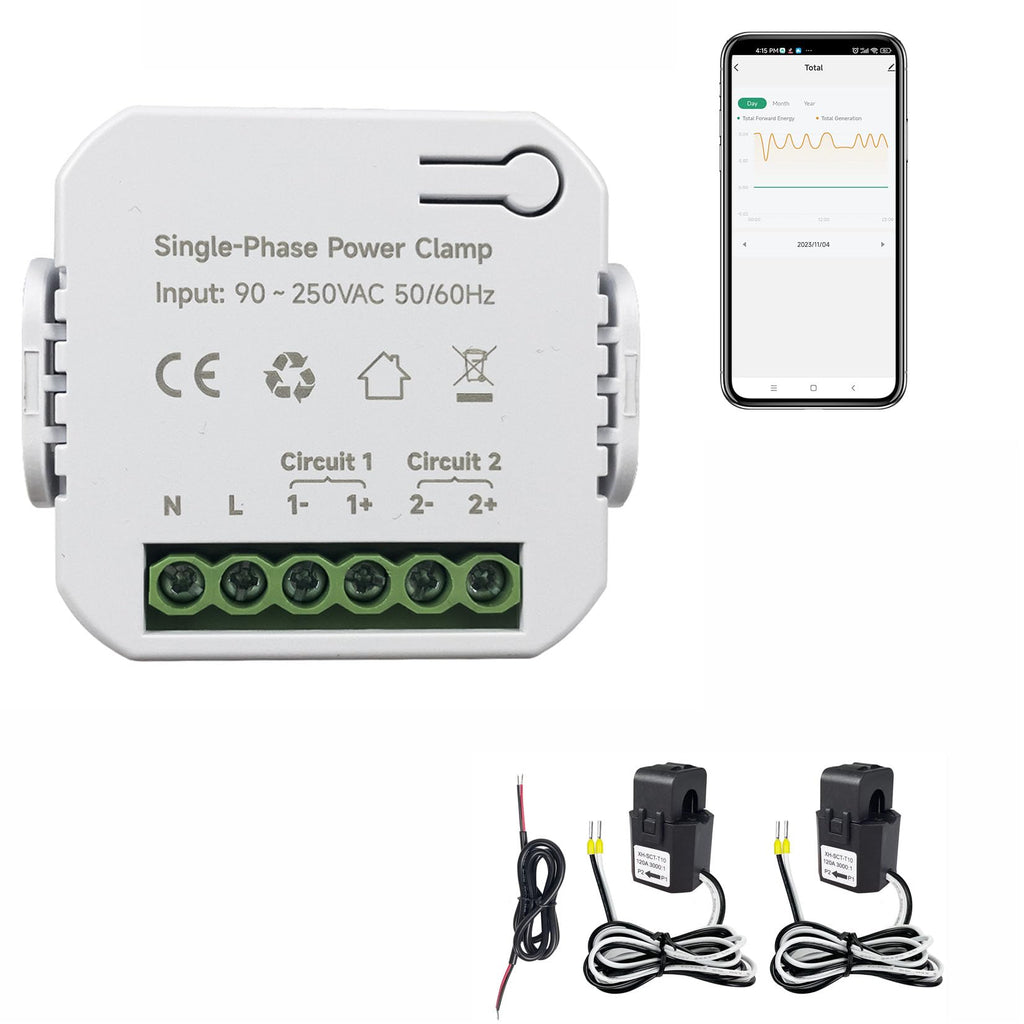 Single Phase Clamp Electricity Meter with Current Transformer, WiFi R74994