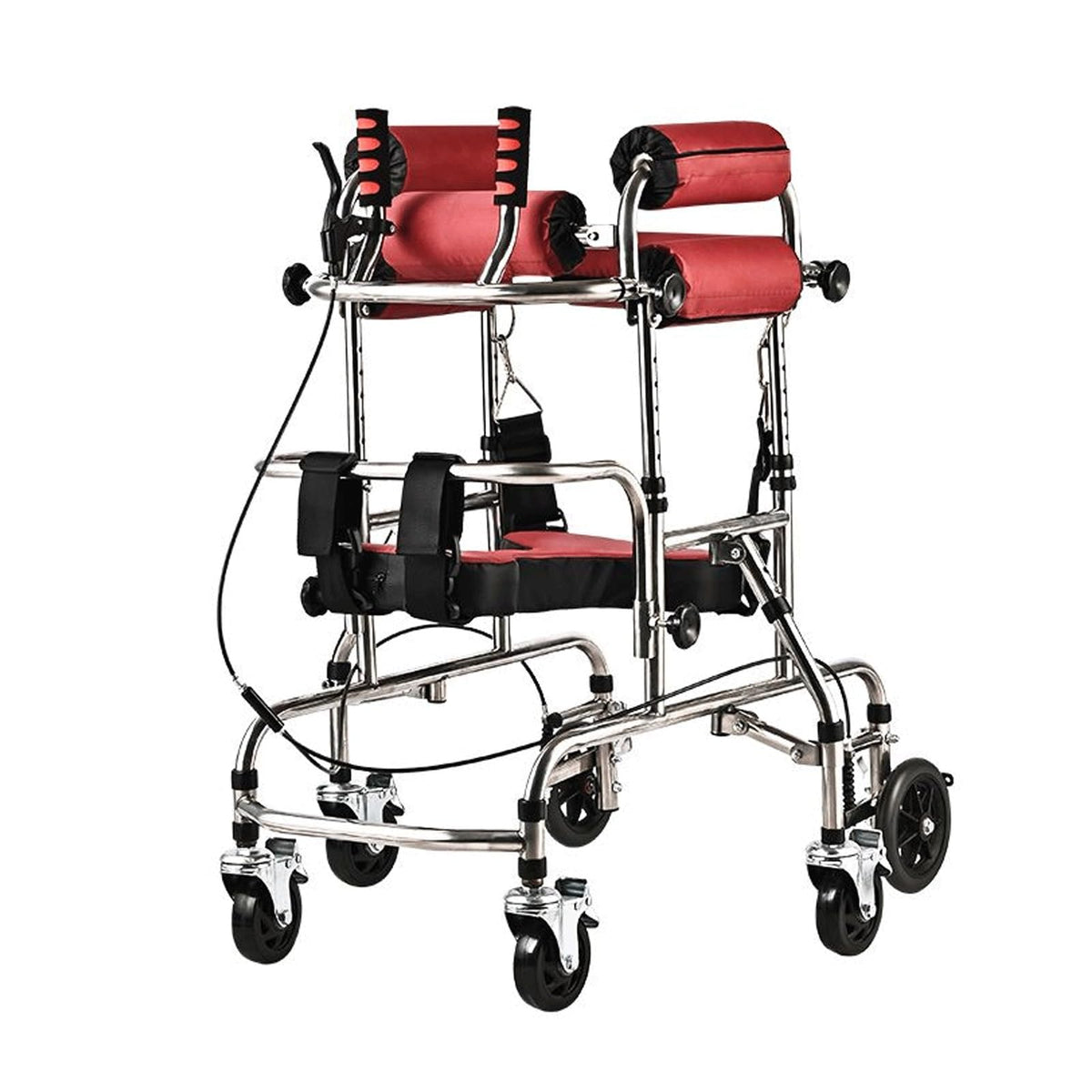 Height Adjustable Kids Upright Walker with Seat X404072
