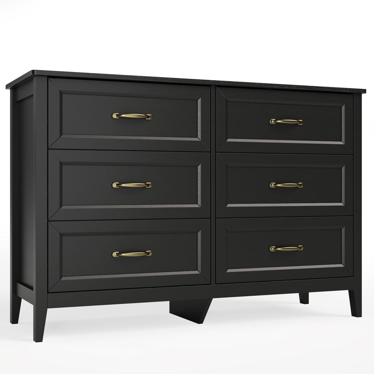 Black 6 Drawer Dresser L93313