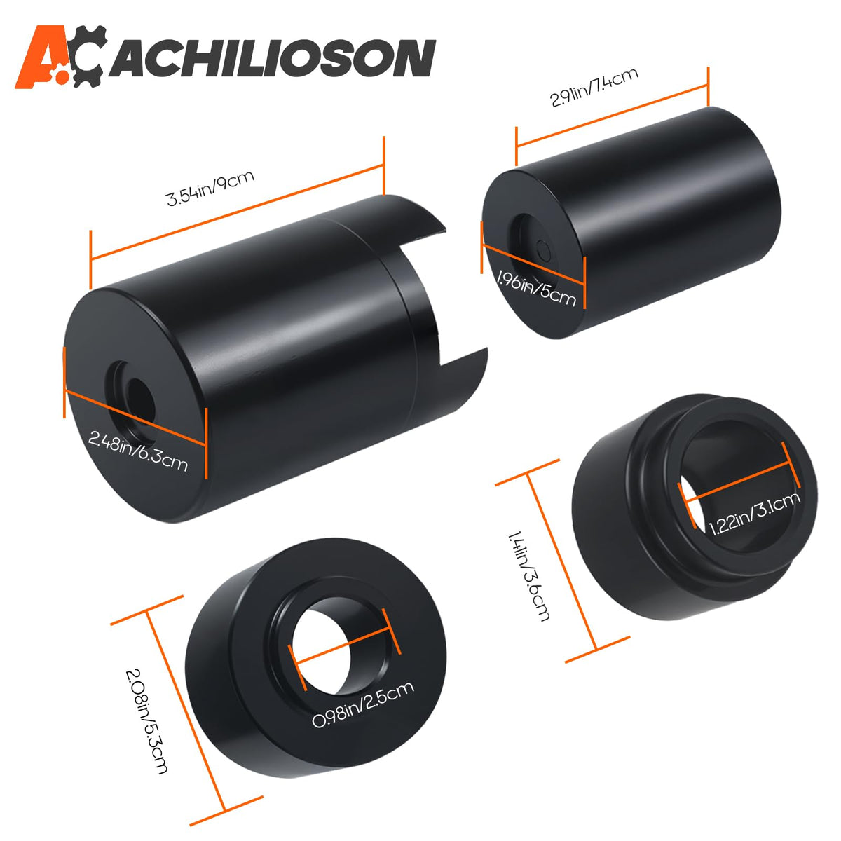 Ball Joint Service Adapter Kit, 4PCS Upper & Lower Ball Joint Remover Installer Set B68950