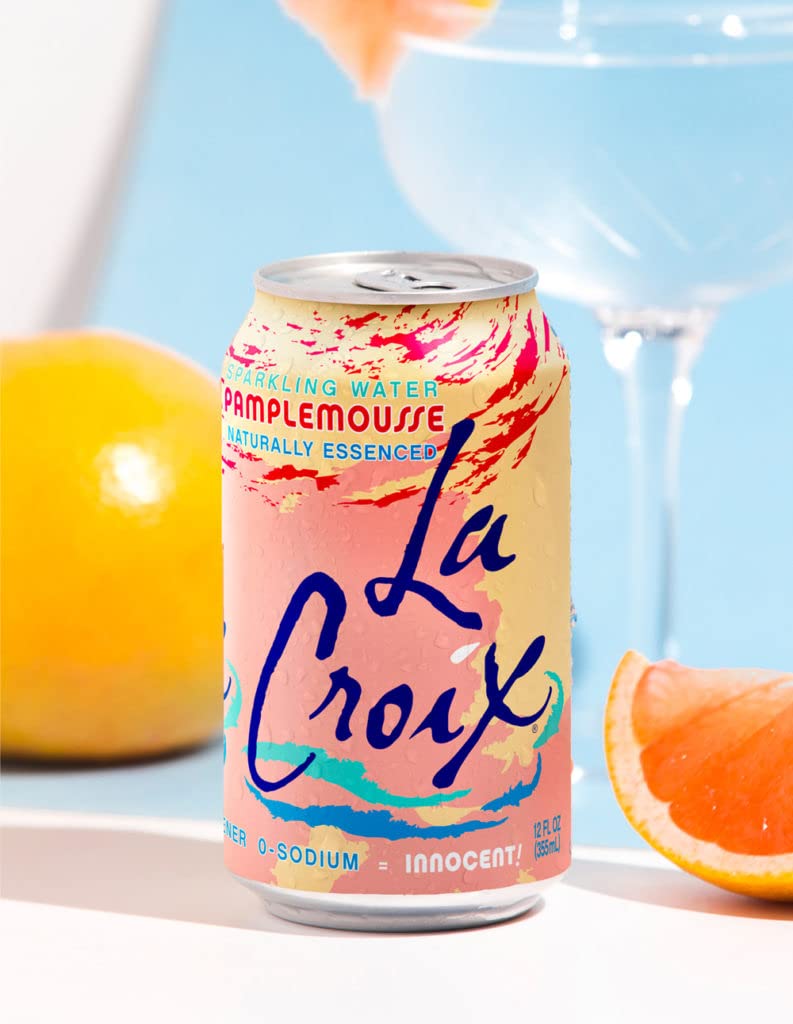 Sparkling Water, Grapefruit, 12 Fl Oz (Pack of 12) X438
