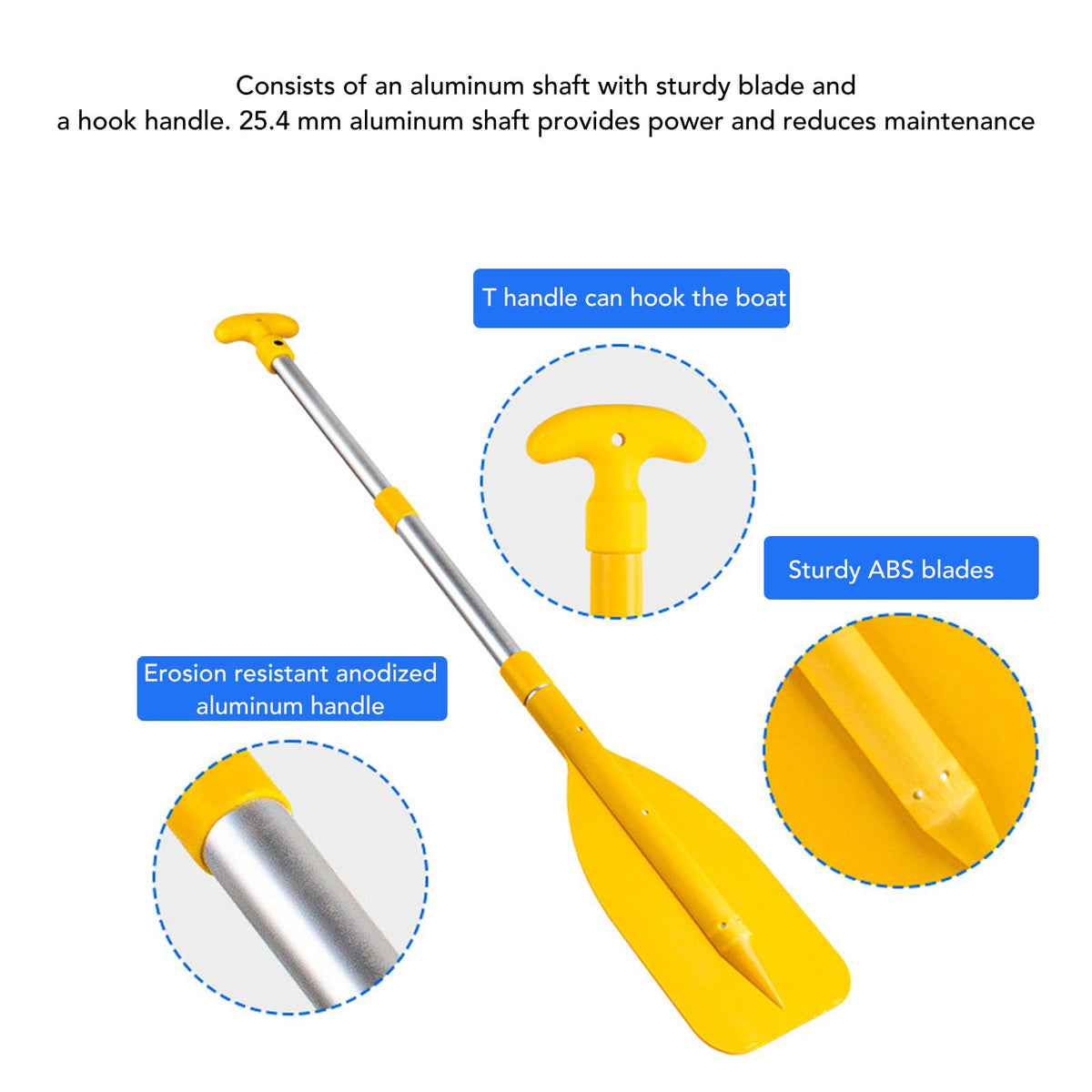 2Pcs Telescopic Adjustable Canoe Paddles B342622