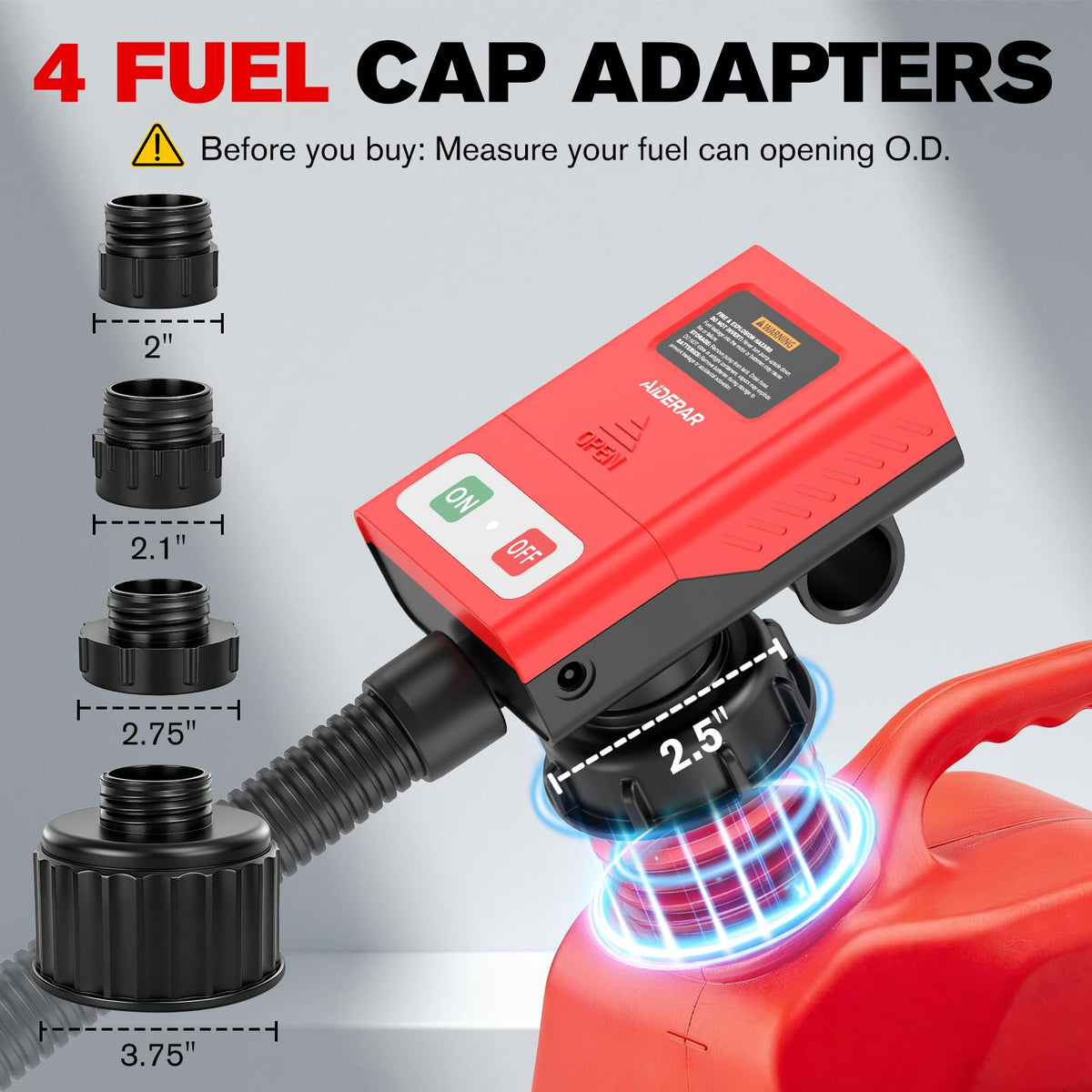 Battery Operated Fuel Transfer Pump with Auto-Stop R30058