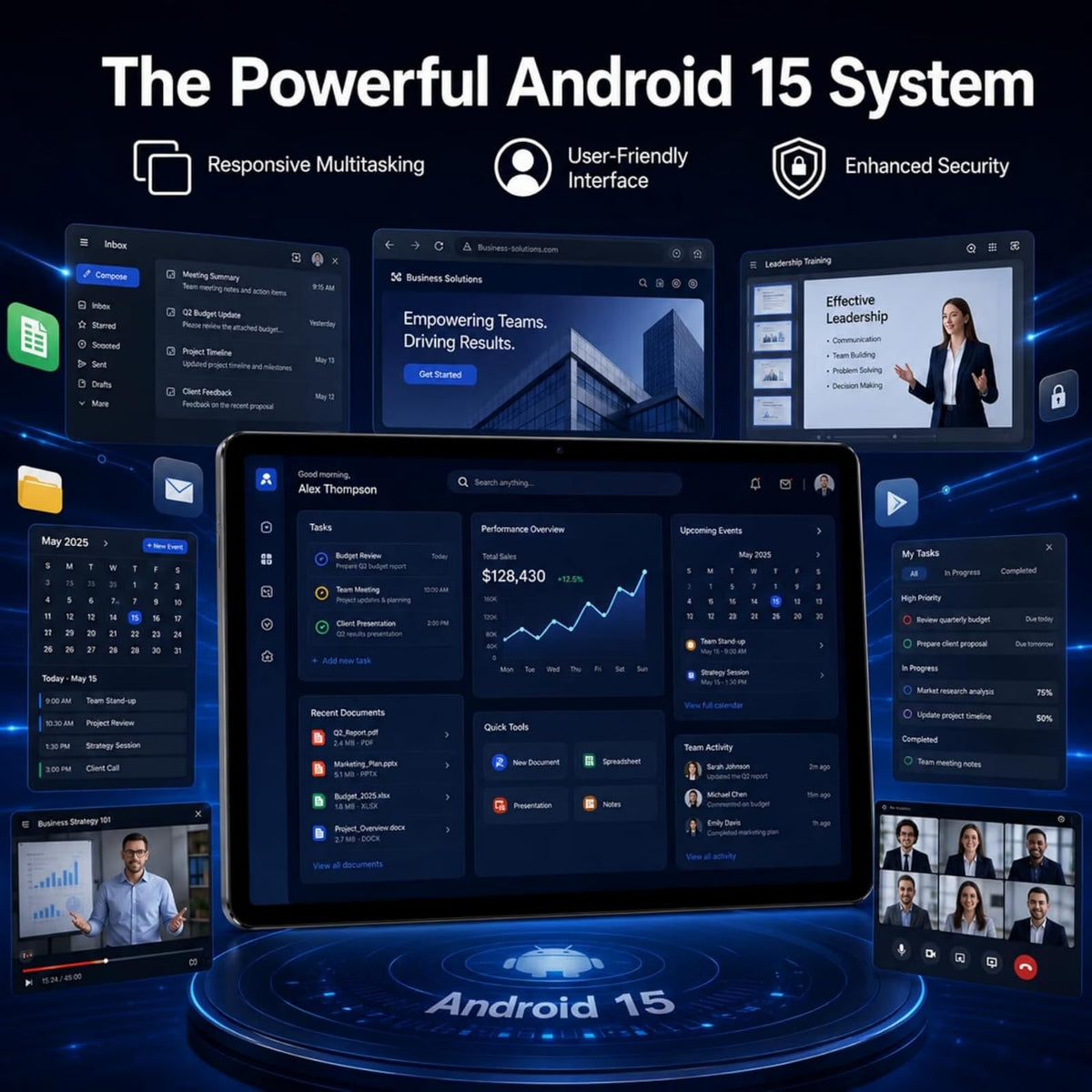 Android 15 Tablet 10.1 in 12GB RAM 64GB ROM Z8370