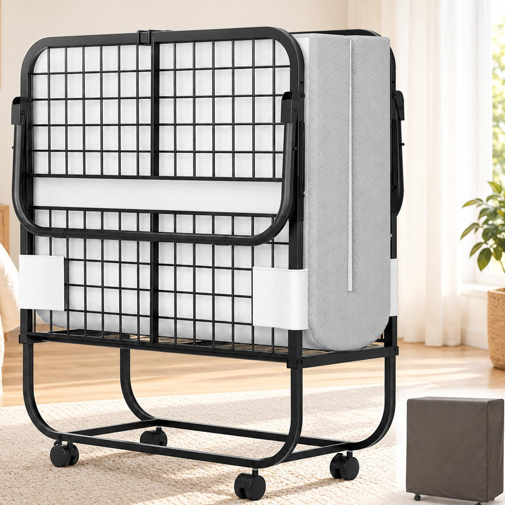 Folding Bed with Mattress Cot Size K5943