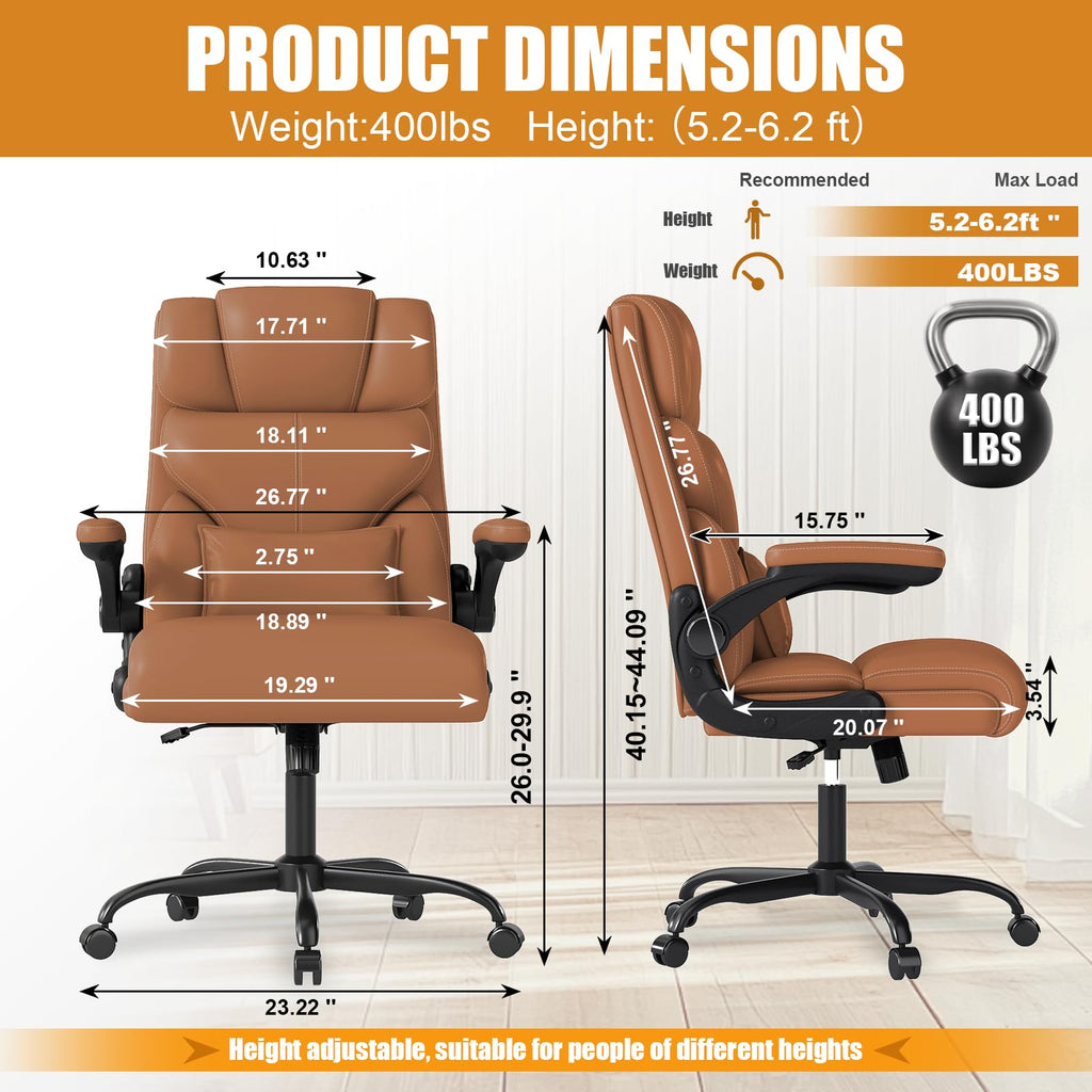 Ergonomic Office Chair with Flip-up Armrests F3134