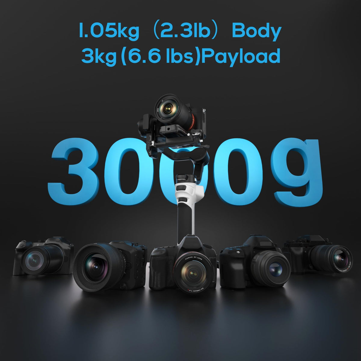 3-Axis Lightweight Gimbal Stabilizer G58091