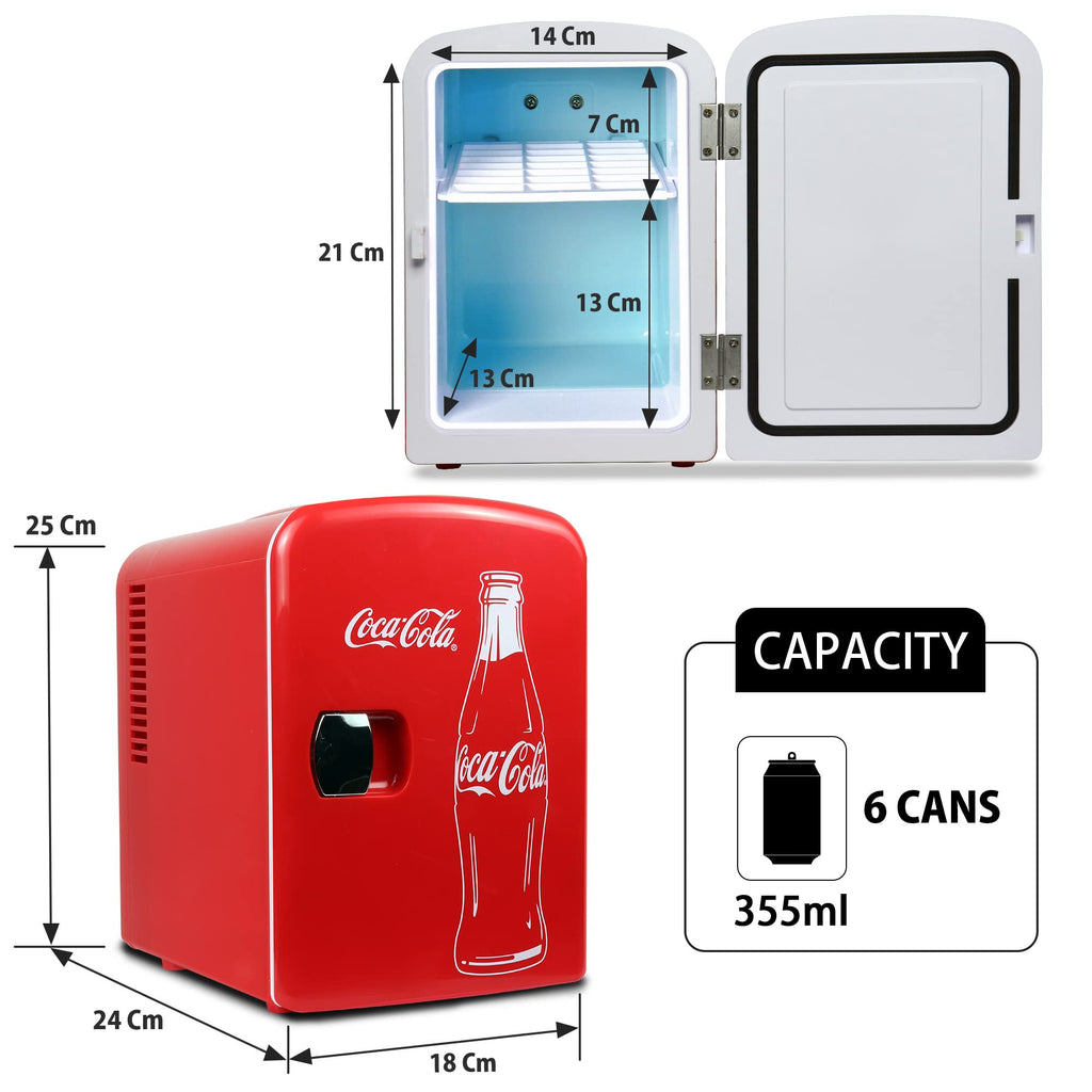 Red 6 Can Mini Fridge Q3595
