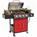 4 Burner Propane Gas Grill with Side Burner B741
