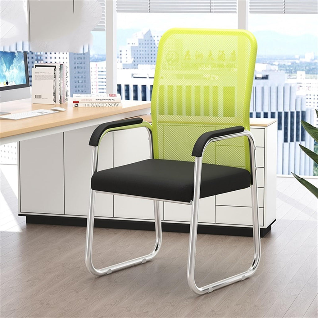 Breathable Mesh Office Chair with Armrests and Chrome Plated Metal Frame N1130