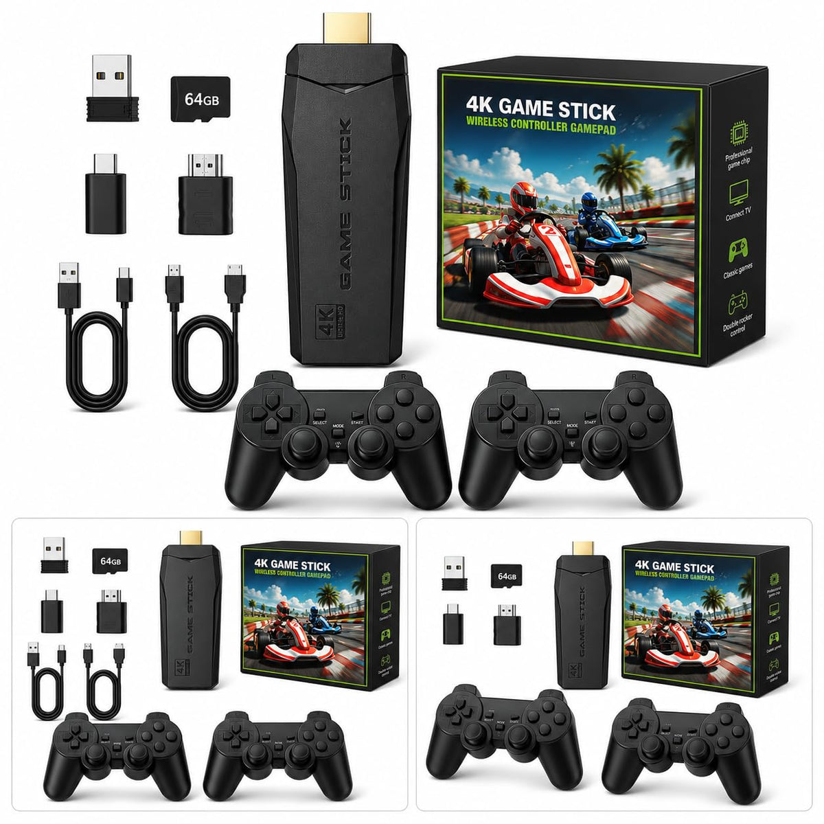 Retro Gaming Console 4K HDMI with 20,000+ Built-in Classic Video Games B558240