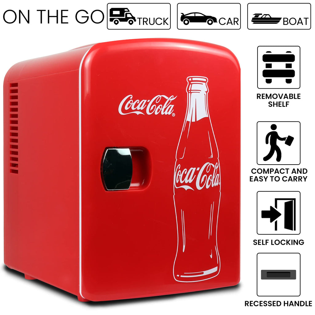 Red 6 Can Mini Fridge Q3595