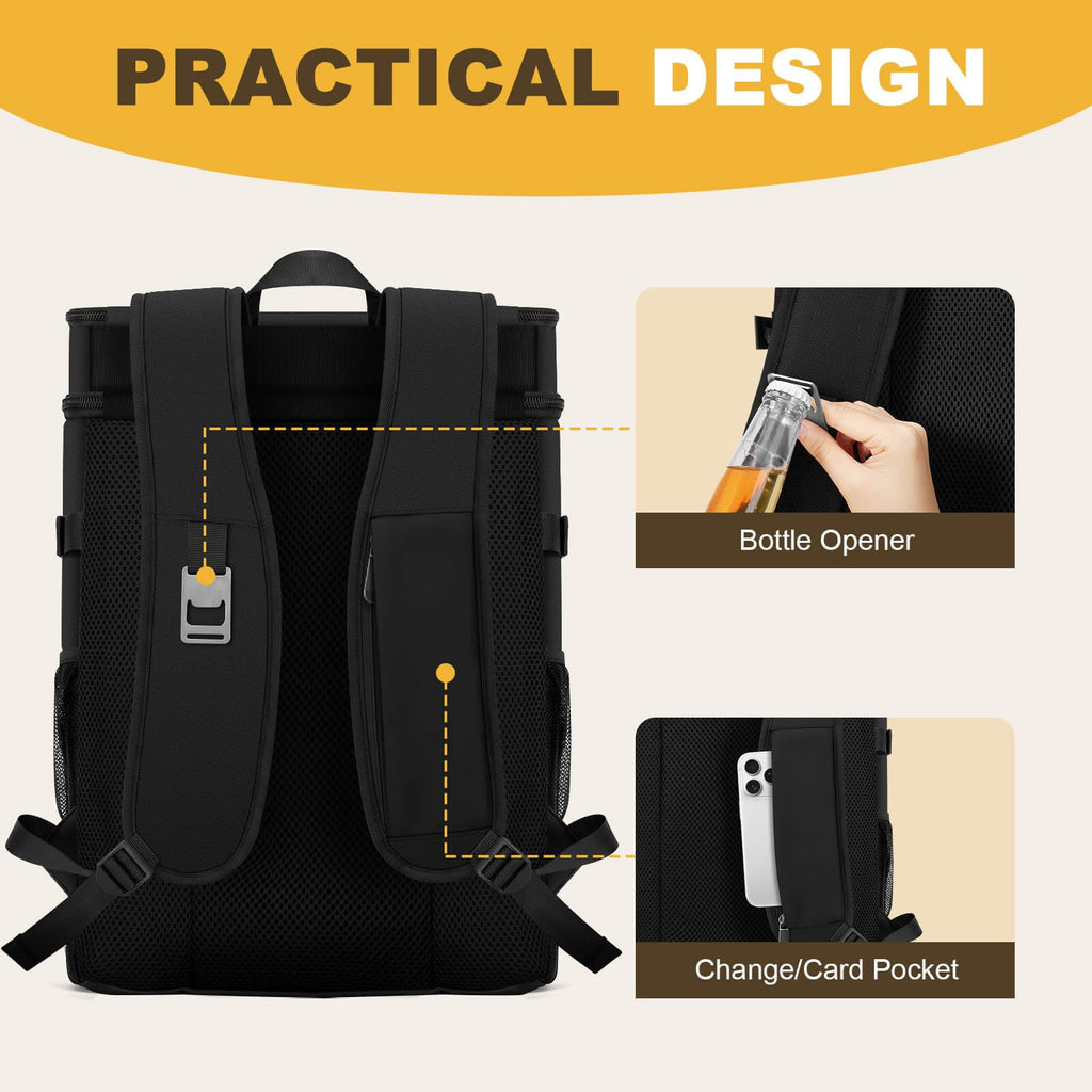 40 Cans Insulated Cooler Backpack K906