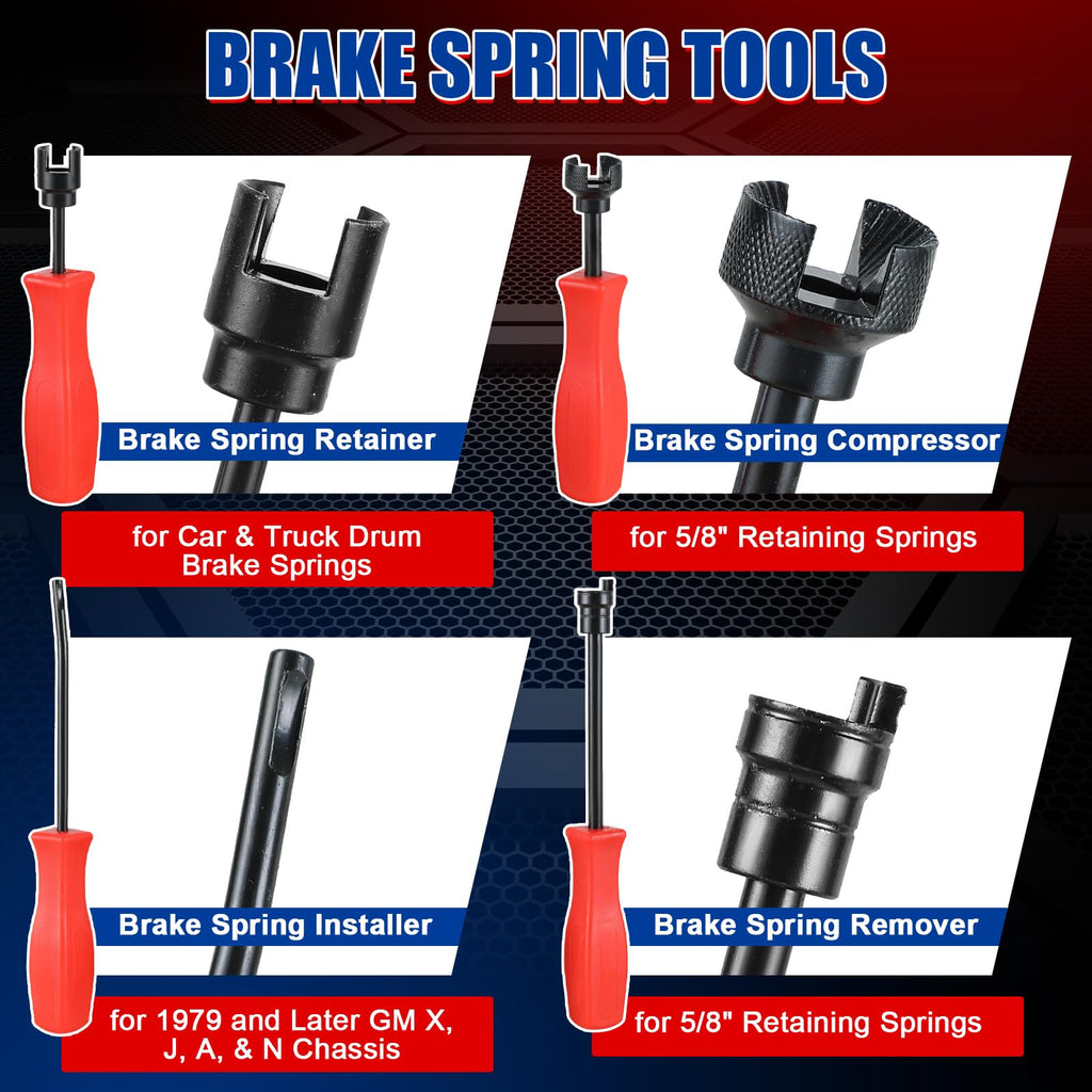 8PCS Drum Brake Tool Kit M781611