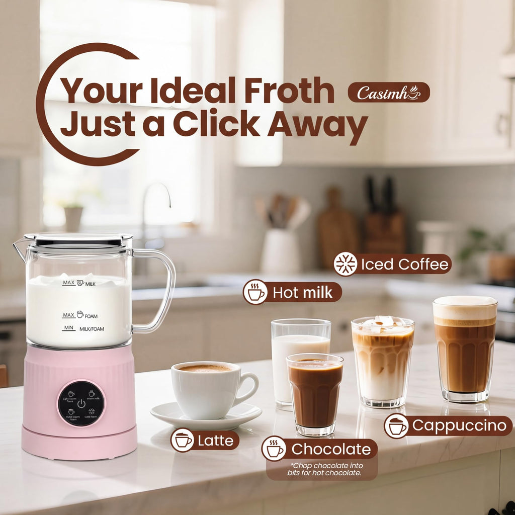 4-in-1 Electric Milk Frother and Steamer F385