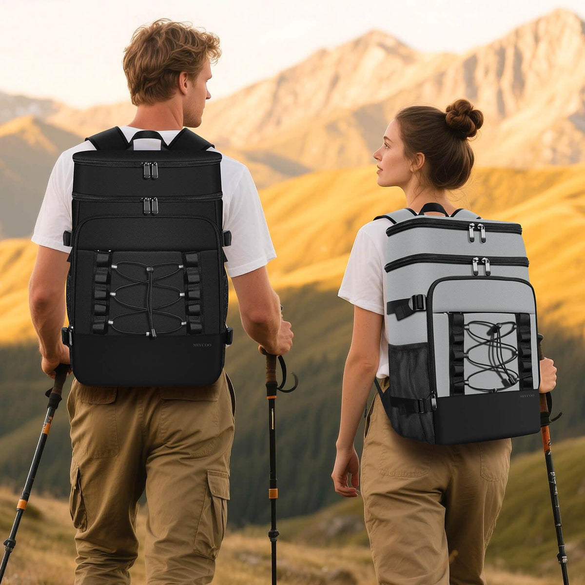 40 Cans Insulated Cooler Backpack K906