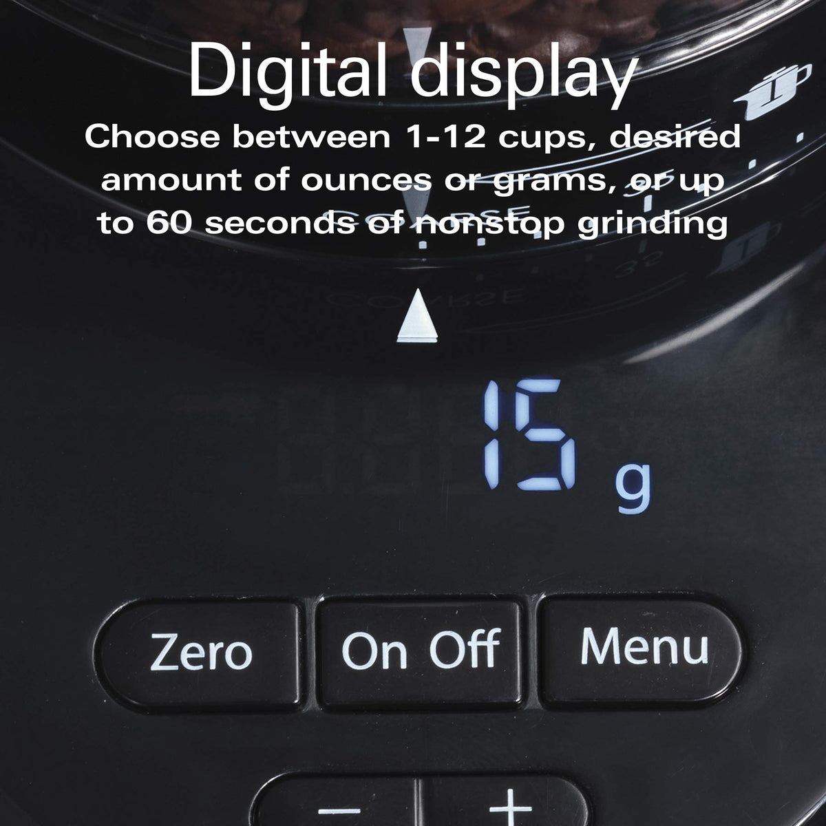 Stainless Steel Conical Burr Digital Coffee Grinder L98470