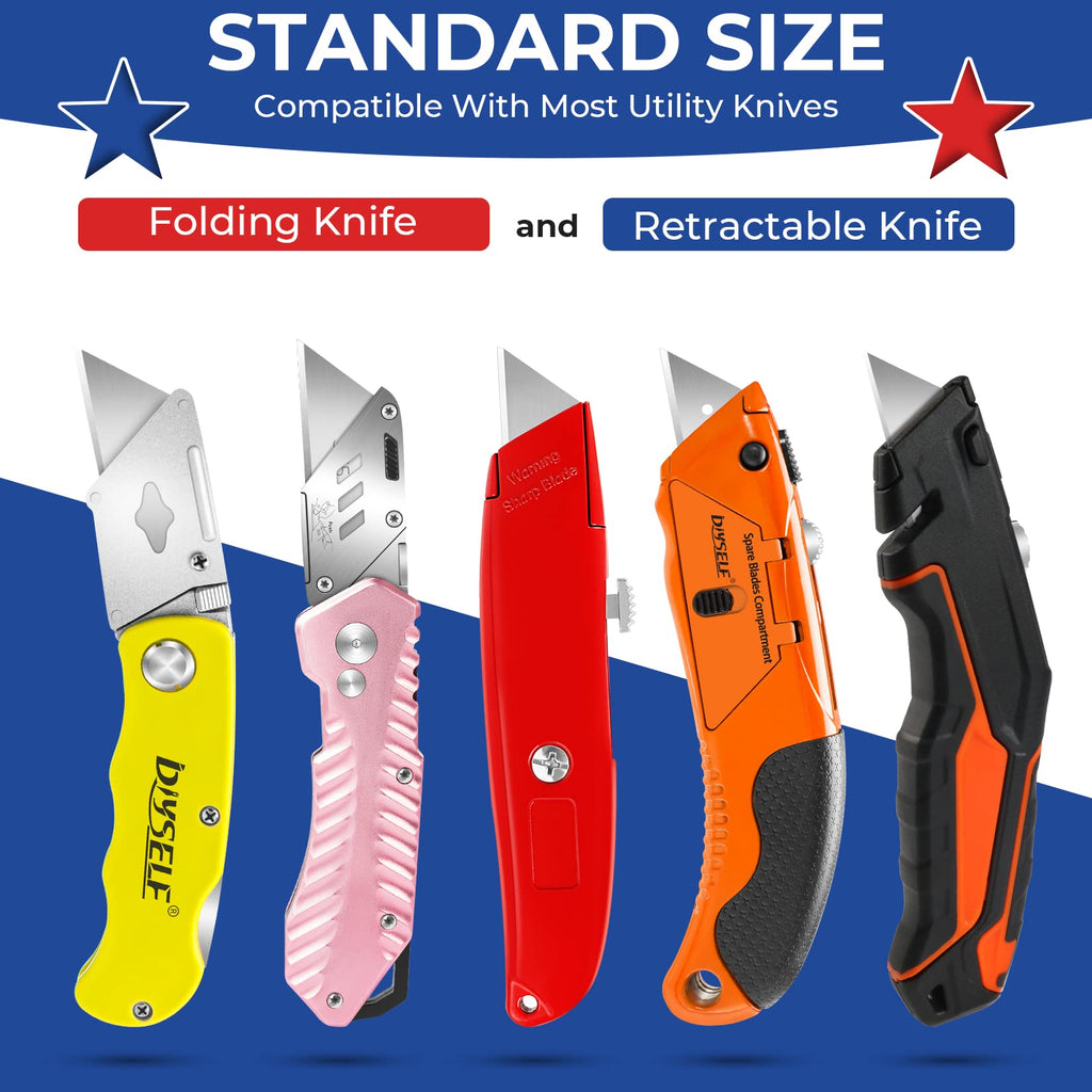 Utility Knife Blades 100 Pack with Dispenser N7427