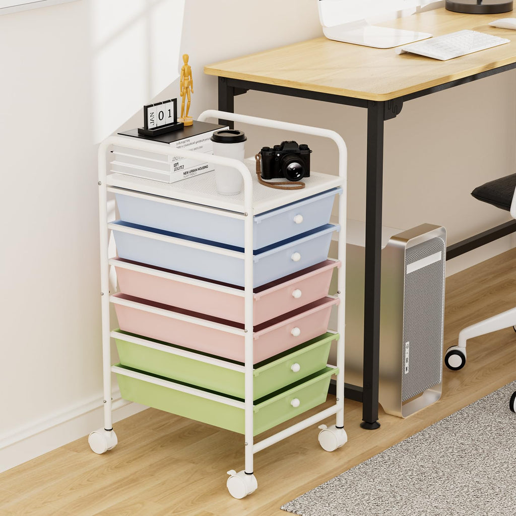 6-Tier Rolling Utility Cart with 6 Drawers H492614