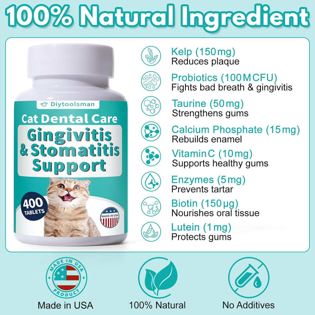 Cat Dental Care Tablets E30469